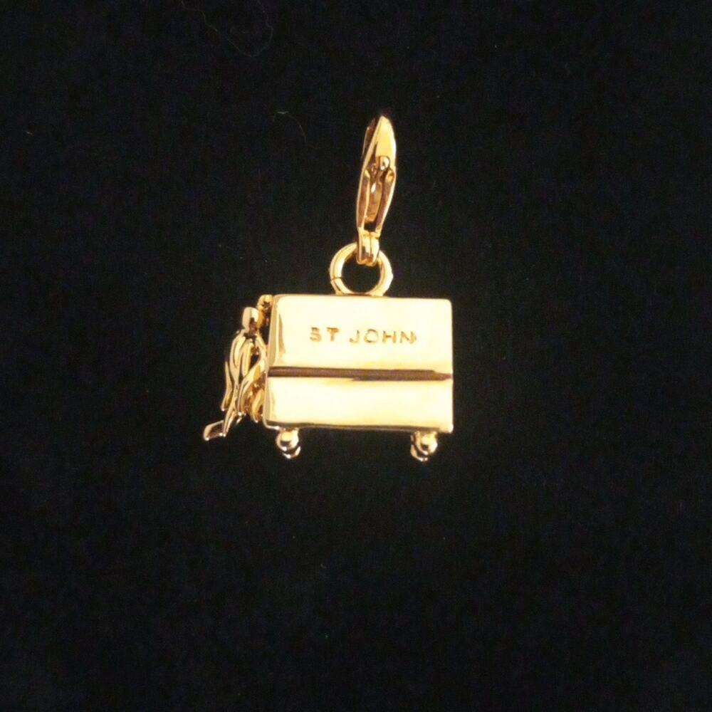 St. John Gold Charm Pendant